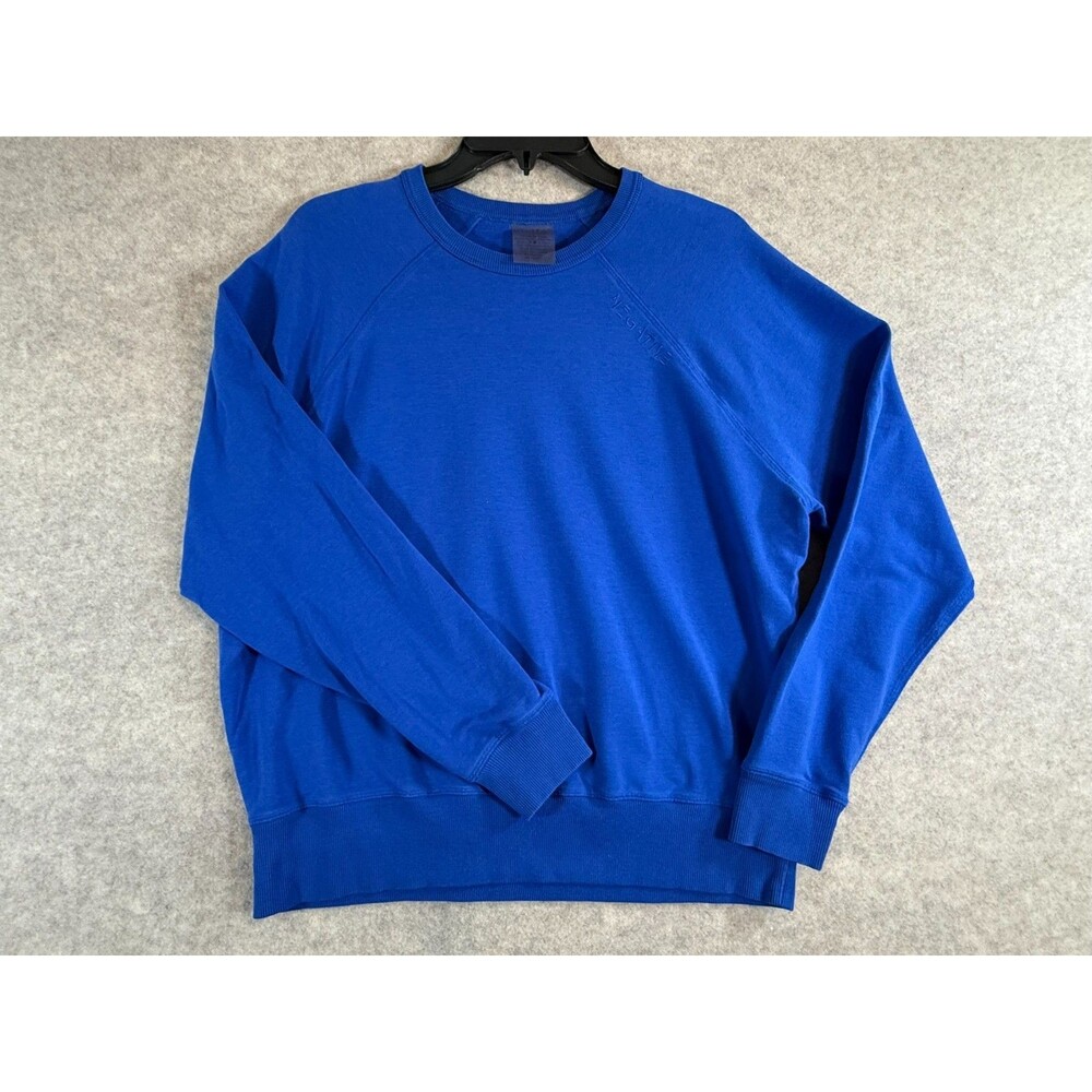 Negative Underwear Club Crew Sweatshirt Royal Blue Oversized Pullover Size L